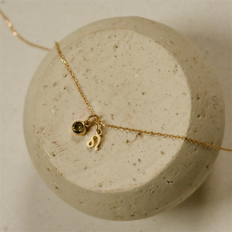 Constellation Birthstone Necklace, 14K Gold Vermeil